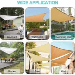 Kit De Fixation Pour Voile D'ombrage, Acier Inoxydable Soleil Voile D'ombrage Kit De Fixation Pour Triangle Et Carré, Rectangle, Du Soleil Voile D'ombrage Accessoires De Fixation - Komiro 9 Kit De Fixation Pour Voile D'ombrage, Acier Inoxydable Soleil Voile D'ombrage Kit De Fixation Pour Triangle Et Carré, Rectangle, Du Soleil Voile D'ombrage Accessoires De Fixation - Komiro -Promos Jardin Lumi Magasin 100201886 5