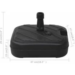 Momo Socle De Parasol Rempli De Sable/d'eau 24 L Noir -Promos Jardin Lumi Magasin 100626459 3