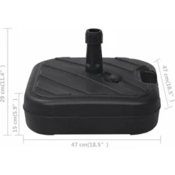 Momo Socle De Parasol Rempli De Sable/d'eau 24 L Noir -Promos Jardin Lumi Magasin 100626459 4