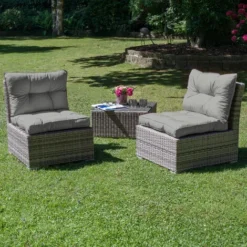 Beautissu Coussin Lounge Xluna Gris Clair, 40x40x10 Cm -Promos Jardin Lumi Magasin 11495001 5