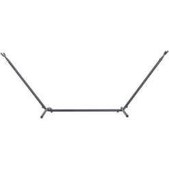 OUTSUNNY Support Pied De Hamac Structure Robuste Métal époxy Noir Hauteur Réglable 6 Niveaux Dim. 2,80L X 1,20l X 1,10H M -Promos Jardin Lumi Magasin 11509853 4
