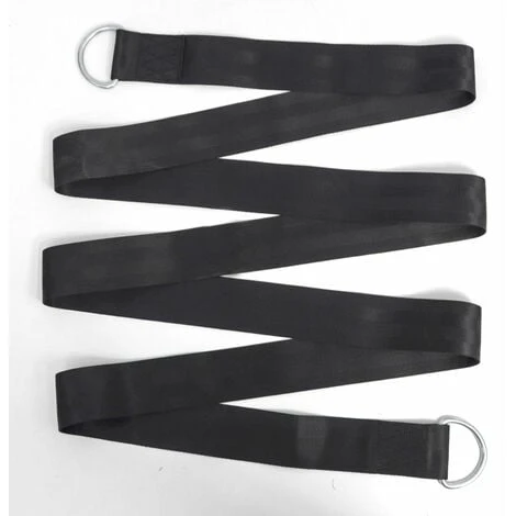 Kit Pour Suspendre Une Balancelle 150kg à Un Arbre 1x Sangle 300x5cm Corde Noir 5 Kit Pour Suspendre Une Balancelle 150kg à Un Arbre 1x Sangle 300x5cm Corde Noir – Image 5