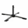 Pied De Parasol Pliant Acier Noir 84 X 84 Cm
