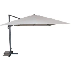 PARASOL ALU EXCENTRE 4X3 GRIS - DCBGARDEN