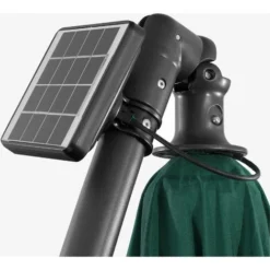 AREBOS Parasol De Terrasse/Jardin Parasol/Suspendu Avec éclairage / 40 LED Ø3m Vert -Promos Jardin Lumi Magasin 12438940 4