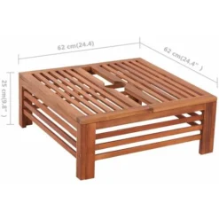 Couverture De Support De Parasol En Bois VidaXL -Promos Jardin Lumi Magasin 1443779 3