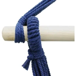 Hamac De Jardin Extérieur Chaise Suspendue Balançoire Bleu/vert Avec 2 Coussins -Promos Jardin Lumi Magasin 15937995 4