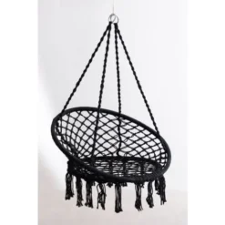 Fauteuil Suspendu De Jardin Bahli SKLUM Noir -Promos Jardin Lumi Magasin 17030192 3