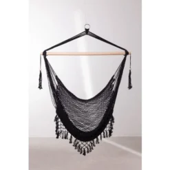 Fauteuil Suspendu De Jardin Thana SKLUM Noir -Promos Jardin Lumi Magasin 17030195 3