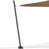 Mât De Fixation Pour Voile D'ombrage H. 220 CM Poteau Et Base Acier
