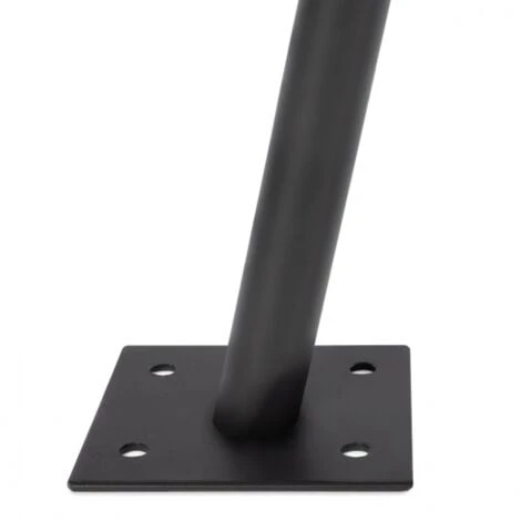 Mât De Fixation Pour Voile D'ombrage H. 220 CM Poteau Et Base Acier 3 Mât De Fixation Pour Voile D'ombrage H. 220 CM Poteau Et Base Acier – Image 3