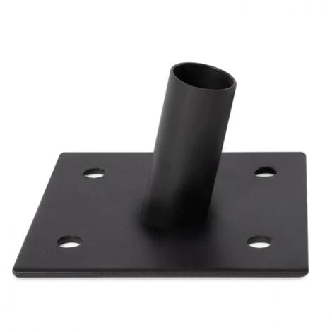 Mât De Fixation Pour Voile D'ombrage H. 220 CM Poteau Et Base Acier 5 Mât De Fixation Pour Voile D'ombrage H. 220 CM Poteau Et Base Acier – Image 5