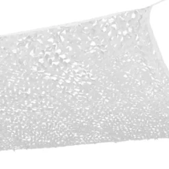 Voile D'ombrage Rectangulaire Design Ombrière Camouflage 3x4 M Blanc