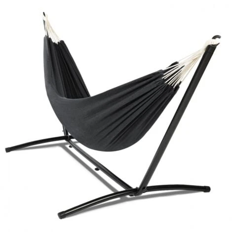 Hamac Avec Support Métal Et Toile Gris Anthracite 1 Hamac Avec Support Métal Et Toile Gris Anthracite