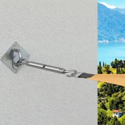 Kit De Fixation Pour Voile D'ombrage DETEX® Fixation Auvent Store Protection -Promos Jardin Lumi Magasin 18473902 5