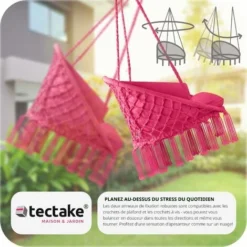 Fauteuil Suspendu GRAZIA - Hamac Chaise, Hamac Suspendu, Chaise Suspendue -Promos Jardin Lumi Magasin 18474142 3