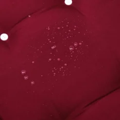 Coussin Pour Transat Chaise Longue De Jardin 195cm Hydrofuge 8 Boutons Coussin Abin De Soleil Intérieur Extérieur Rouge -Promos Jardin Lumi Magasin 18476085 3