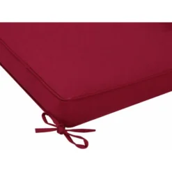 Coussin Pour Transat Chaise Longue De Jardin 195cm Hydrofuge 8 Boutons Coussin Abin De Soleil Intérieur Extérieur Rouge -Promos Jardin Lumi Magasin 18476085 5