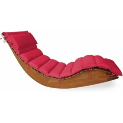 Coussin Pour Bain De Soleil Rembourré 7 Cm D'épaisseur Oreiller Inclus Avec Sangles Coussin Pour Transat Interieur Exterieur Anthracite -Promos Jardin Lumi Magasin 18476346 5