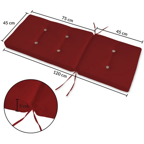 6x Coussins De Chaise Pour Salon De Jardin Coussin Chaise De Coussin Pour Chaise à Dossier Haut Siège Confortable Rouge 5 6x Coussins De Chaise Pour Salon De Jardin Coussin Chaise De Coussin Pour Chaise à Dossier Haut Siège Confortable Rouge – Image 5