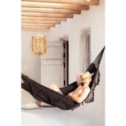 Hamac Kotga SKLUM Noir -Promos Jardin Lumi Magasin 18590930 4