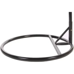 Support Pied Pour Fauteuil Ou Chaise Suspendu En Acier Noir Durable Assure La Stablisation Et La Sécurité Compatible Avec Tous Les Modèles Beliani -Promos Jardin Lumi Magasin 18969372 5