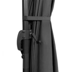 Parasol Déporté Rotatif 360 CALVI Gris 3x4 M Avec Housse -Promos Jardin Lumi Magasin 19886096 5