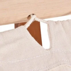 COSTWAY Hamac Jardin Avec Support En Bois De Mélèze Russe Jusqu'à 120KG 313x115x120CM Hamac En Polyester Coton 2x1M-1 Personne Pour Jardin/Terrasse -Promos Jardin Lumi Magasin 25858710 4