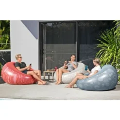 Bestway Gris Fauteuil Gonflable D'intérieur Et D'extérieur -Promos Jardin Lumi Magasin 28169981 4
