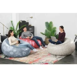 Bestway Gris Fauteuil Gonflable D'intérieur Et D'extérieur -Promos Jardin Lumi Magasin 28169981 5