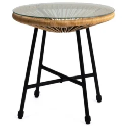 Salon De Jardin IZMIR Table Et 2 Fauteuils Oeuf Cordage Effet Rotin -Promos Jardin Lumi Magasin 28908921 3