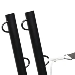 Lot De 2 Mâts De Fixation Pour Voile D'ombrage H.220 CM Poteaux Et Bases Acier -Promos Jardin Lumi Magasin 29109570 4