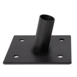 Lot De 2 Mâts De Fixation Pour Voile D'ombrage H.220 CM Poteaux Et Bases Acier -Promos Jardin Lumi Magasin 29109570 5