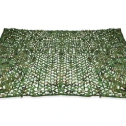 Voile D'ombrage Rectangulaire Design Ombrière Camouflage 3x4 M Treillis Vert