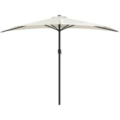Parasol De Balcon Avec Mât En Aluminium Sable 300x150 Cm Demi -Promos Jardin Lumi Magasin 29823939 3