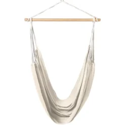 Hamac Siège Suspendu Avec Toile écrue -Promos Jardin Lumi Magasin 31120878 3