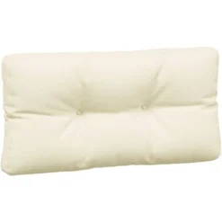 Coussins De Palette 3 Pcs Crème Tissu VidaXL -Promos Jardin Lumi Magasin 32530331 5