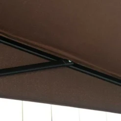 Demi-parasol De Balcon LONDON Chocolat -Promos Jardin Lumi Magasin 33195910 3