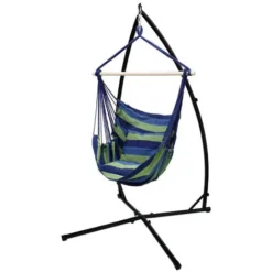 Support Pour Fauteuil Suspendu 215 Cm | Soutien Pour Accrocher Balancelle Et Chaises Suspendues | En Acier Couleur Noir | Poids Max Supporté 120 Kg | Pour Internes Et Externes 8 Support Pour Fauteuil Suspendu 215 Cm | Soutien Pour Accrocher Balancelle Et Chaises Suspendues | En Acier Couleur Noir | Poids Max Supporté 120 Kg | Pour Internes Et Externes -Promos Jardin Lumi Magasin 33222109 4