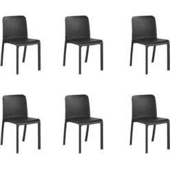 Grana: Pack De 6 Chaises Design Blanches