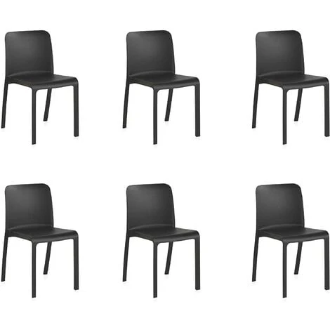 Grana: Pack De 6 Chaises Design Blanches 1 Grana: Pack De 6 Chaises Design Blanches