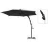 Parasol Suspendu Gris Foncé 300 Cm ProGarden