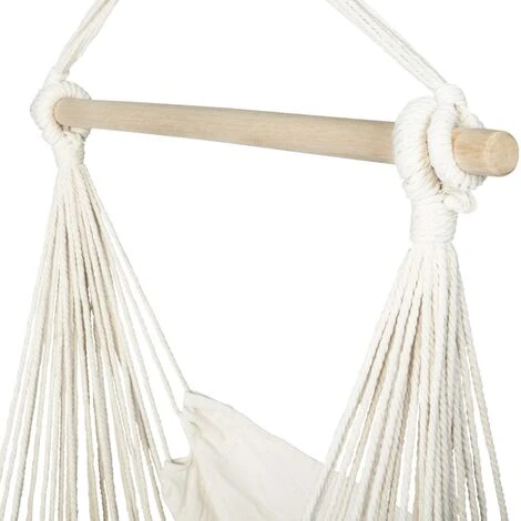 Fauteuil Suspendu BALI 2 Coussins écru 3 Fauteuil Suspendu BALI 2 Coussins écru – Image 3