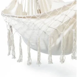 Fauteuil Suspendu BALI 2 Coussins écru 9 Fauteuil Suspendu BALI 2 Coussins écru -Promos Jardin Lumi Magasin 33442068 5