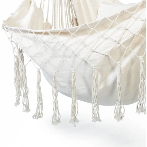 Fauteuil Suspendu BALI 2 Coussins écru 5 Fauteuil Suspendu BALI 2 Coussins écru – Image 5