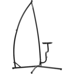 OUTSUNNY Support Pour Fauteuil Suspendu - Pied Fauteuil Suspendu - Tablette Réglable Incluse - Charge Max. Recommandée 120 Kg