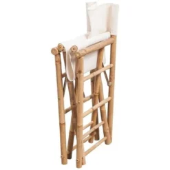 Chaise Pliable 2 Pcs Bambou Et Toile VidaXL 8 Chaise Pliable 2 Pcs Bambou Et Toile VidaXL -Promos Jardin Lumi Magasin 3426571 4