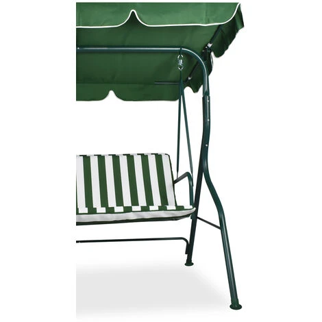 Balancelle De Jardin Extérieure Balancelle De Terrasse Extérieure Trois Places 170X110Xh152 Cm 2 Balancelle De Jardin Extérieure Balancelle De Terrasse Extérieure Trois Places 170X110Xh152 Cm – Image 2