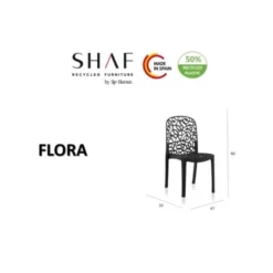 Flora: Pack De 6 Chaises Design Blanches -Promos Jardin Lumi Magasin 35074707 4
