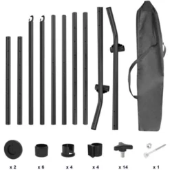 Support Pour Hamac De Jardin Camping, Armature En Acier Pour Hamac, Avec Roues Et Sac De Transport, Accessoires: Hamac Non Inclus 8 Support Pour Hamac De Jardin Camping, Armature En Acier Pour Hamac, Avec Roues Et Sac De Transport, Accessoires: Hamac Non Inclus -Promos Jardin Lumi Magasin 35656221 4